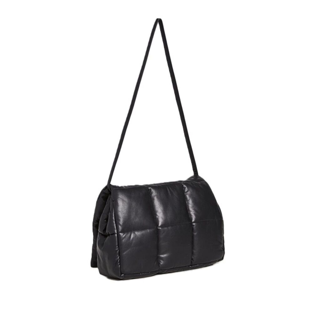 STAND STUDIO Wanda Clutch Shoulder Faux Leather Black Bag